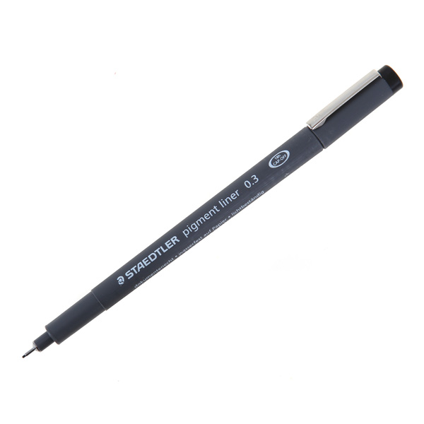 Pennarello Pigment Liner 308 Nero 0 3mm Staedtler 308039 4007817330418