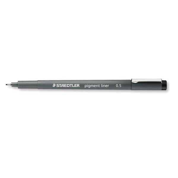 Pennarello Pigment Liner 308 Nero 0 5mm Staedtler 308059 4007817330432