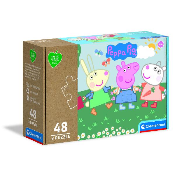 Puzzle 3x48 Pz Peppa Pig Clementoni 25269 8005125252695