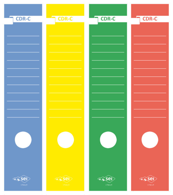 Etichette X Registratore Pz 10 Verde Sei Rota 58012705 8004972008912