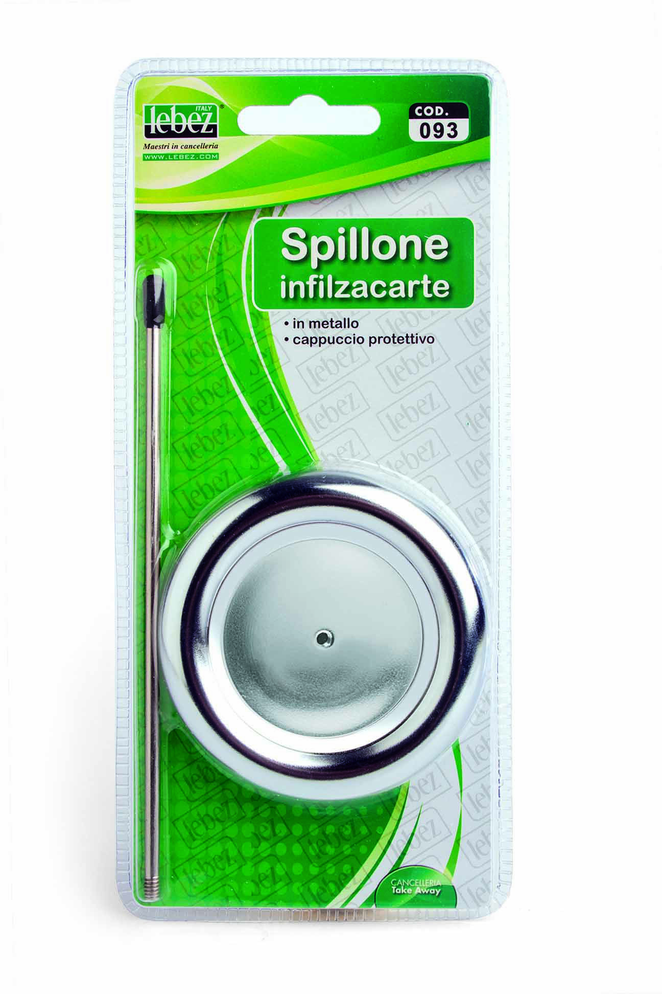 Spillone Infilzacarte Metallo C Cappuccio Art 93 93 8007509083932