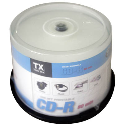 Cd R 80 Min 700 Mb Think Xtra Printable Campana Pz 50 Tx 270001 3662313001029