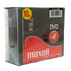 Dvd R 4 7gb 16x Slim Case Cf 10 F Maxell 275592 4902580502973