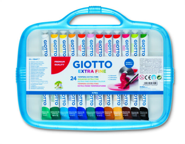 Box 24 Tubetti Tempera 12ml Giotto Tubo 4 Assortito 30510000 8000825062506