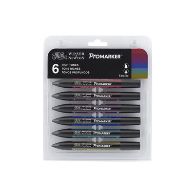 Marker W N Promarker Colori Ricchi Set da 6 Pz Winsor Newton 290026 0884955043257