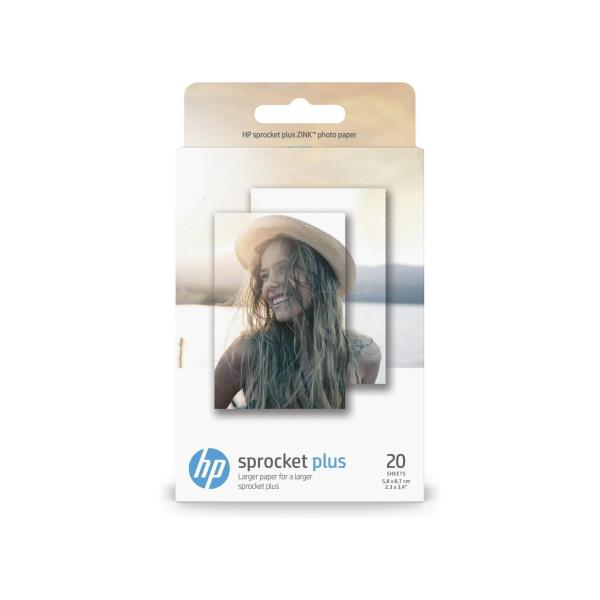 Sprocket Plus Photo Paper 20 Sheets Hp Inc 2ly72a 191628593620