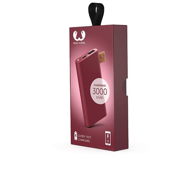 Powerbank 3000 Mah Usb C Red Fresh 39 N Rebel 2pb3000rr 8718734658153