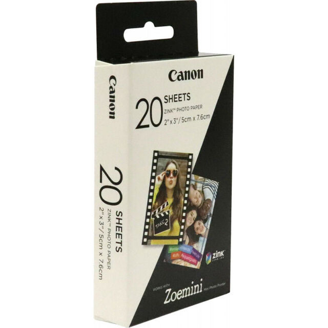 Carta Zink Zp 2030 20 Fogli Exp Canon 3214c002 4549292131352