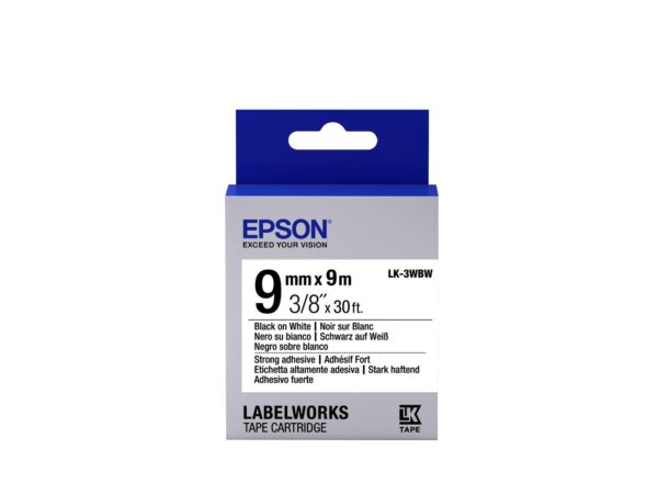 Nastro Lk3wbw Strng Nero Bianco9 Epson C53s653007 8715946611181