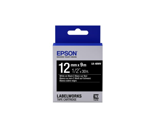 Tape Lk 4bwv Vivid White Blac Epson Labelworks Supplies S6 C53s654009 8715946611242