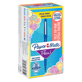 Value Pack 30 6 Pennarello Flair Nylon Blu Punta 1 1mm Papermate 2077175 3026980771751