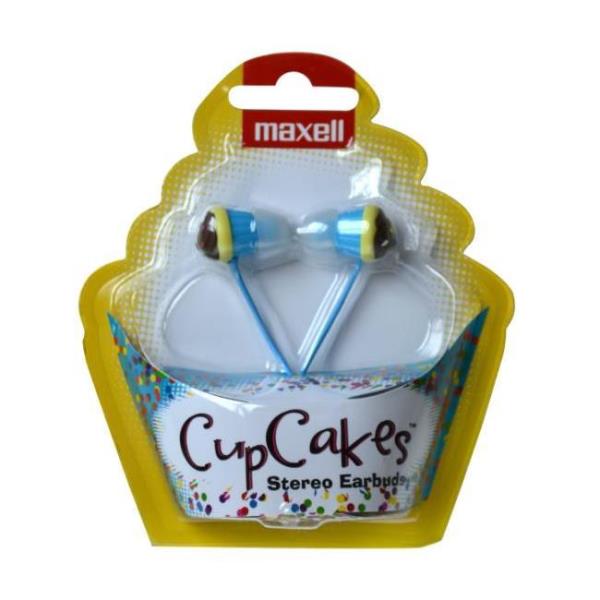 Cupcake Earphones Blue Maxell 303593 4902580760137