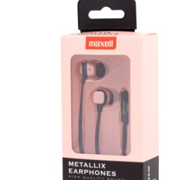 Auricolari Microfono Metallix Pink Maxell 303790 4902580775346