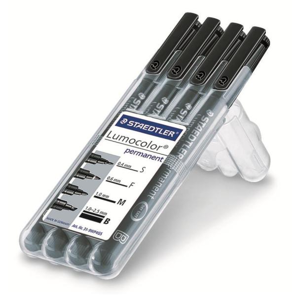 Penna Lumocolor Perm 4 Tratti Staedtler 31 9wp4gs 4007817310083