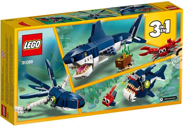 Creature Degli Abissi Lego 31088 5702016367836