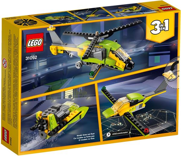 Avventura in Elicottero Lego 31092 5702016395389