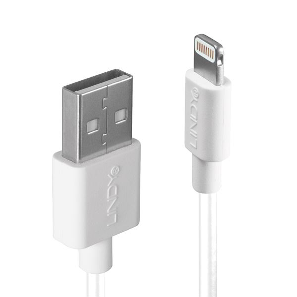 Cavo Usb a Lightning Bianco 2m Lindy 31327 4002888313278