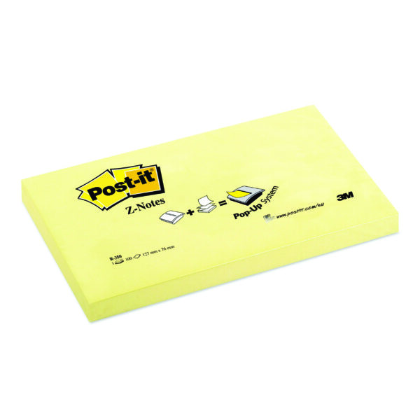 Blocco 100fg Post It Super Sticky Z Notes R350 Giallo Canary 76x127mm 7100090814 3134375014281