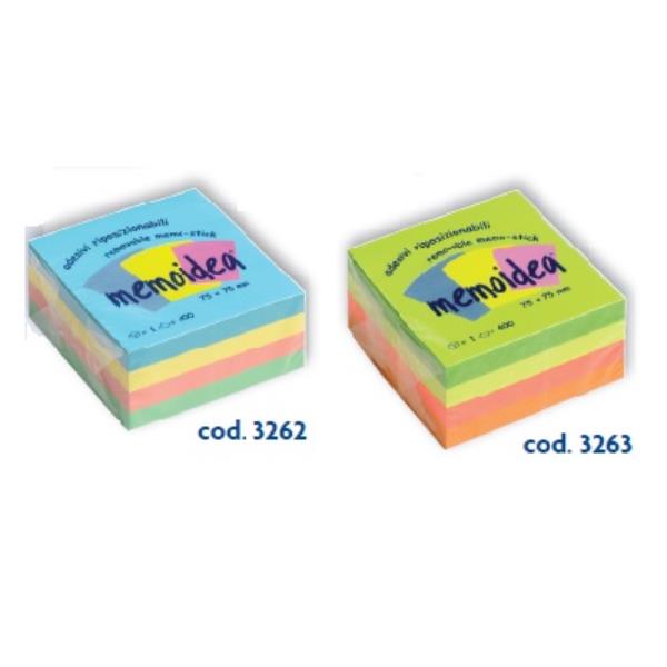 Cubo 75x75 Colori Pastel Ass 400 Fg Memoidea 3262 8028422532628