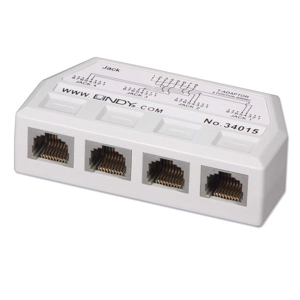 Splitter Rj45 4 X Telefono Lindy 34015 Lnd 4002888340151