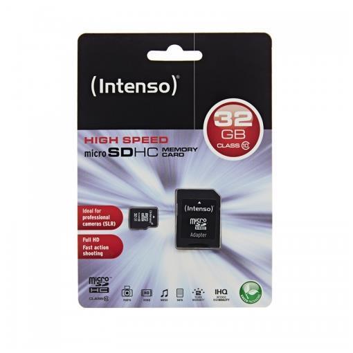 Micro Sd Card 32gb con Adattatore Intenso 3413480 4034303016655