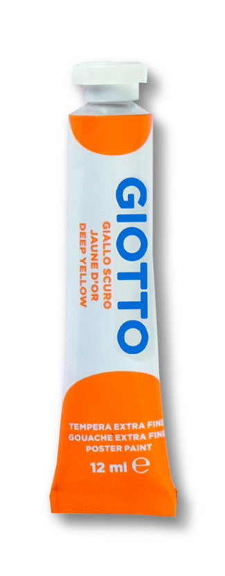 Tempera Giotto Tubo 4 12ml Giallo Scuro 04 35200400 8000825320040