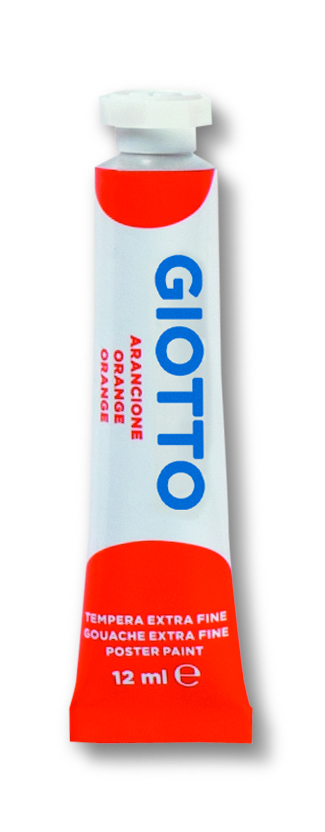 Tempera Giotto Tubo 4 12ml Arancione 05 35200500 8000825320057