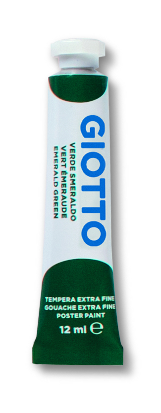 Tempera Giotto Tubo 4 12ml Verde Smeraldo 14 35201400 8000825320149