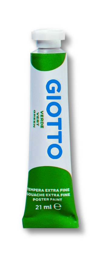 Tempera Giotto Tubo 7 21ml Verde 12 35501200 8000825320606