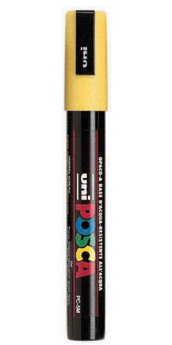 Marcatore Uni Posca Pc5m P Media 1 8 2 5mm Giallo Uni Mitsubishi M Pc5m G 4902778916162