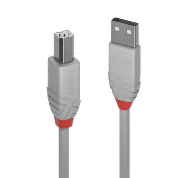 Cavo Usb 2 0 Grigio 2m Lindy 36683 4002888366830