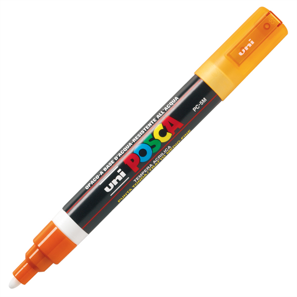 Marcatore Uni Posca Pc5m P Media 1 8 2 5mm Arancio Uni Mitsubishi M Pc5m Ac 4902778916193