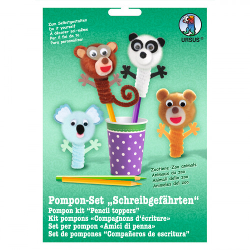 Pompon Topper Matite Kit Animali dello Zoo Ursus 39430004 4008525168331