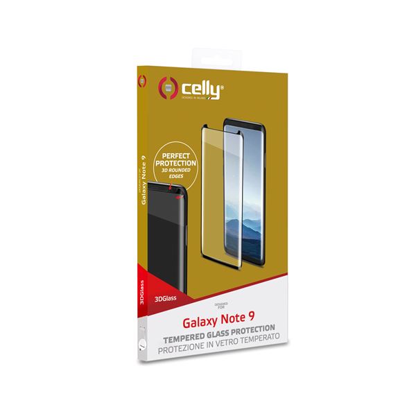 3d Glass Galaxy Note 9 Note 8 Black Celly 3dglass774bk 8021735744290