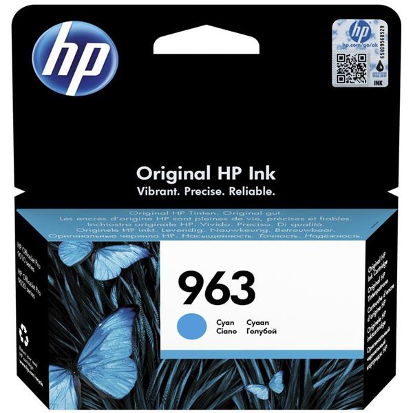 Hp 963 Ciano Original Ink Cartridge Hp Inc 3ja23ae Bgx 192545866347