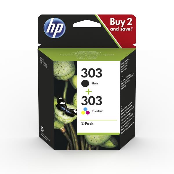 Hp 303 Ink Cartridge Combo 2 Pack Hp Inc 3ym92ae 301 192545863988