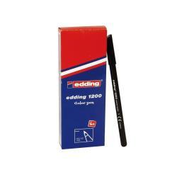 Pennarello Fibra Conica Nero Edding 4 1200001 4004764432455