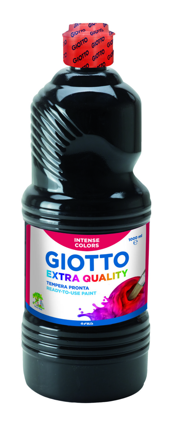 Tempera Pronta Giotto 1000ml Nero 53342400 8000825967290