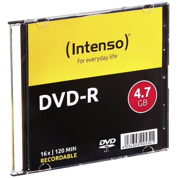 Dvd R 4 7gb 16x Slim Case 10pz Intenso 4101652 4034303005185