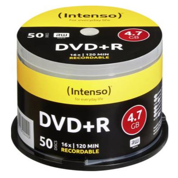 Dvd R 4 7gb 16x Spindle 50pz Intenso 4111155 4034303004492