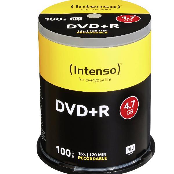 Dvd R 4 7gb 16x Slim Case 100pz Intenso 4111156 4034303007059