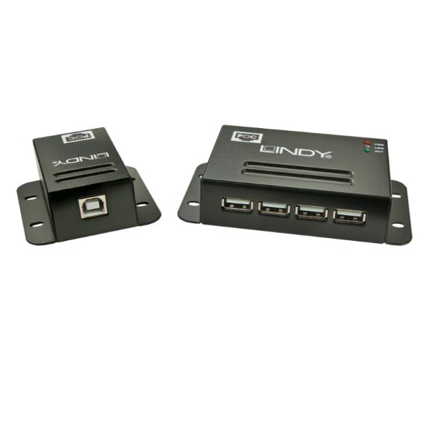 Extender Usb 2 0 Cat 5 4 Porte 50m Lindy 42681 4002888426817