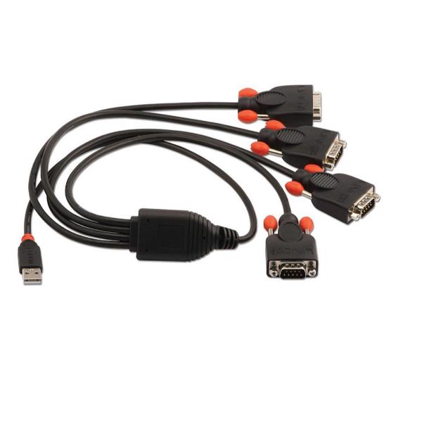 Converter Usb a Seriale 4 Porte Lindy 42690 4002888426909