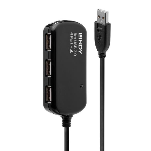 Extender Hub Usb2 0 Pro 8m Lindy 42781 4002888427814