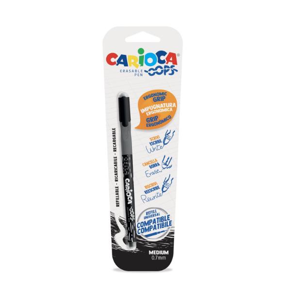 Penna Canc Nera Oops Blister 1p Carioca 43036 01 8003511410360