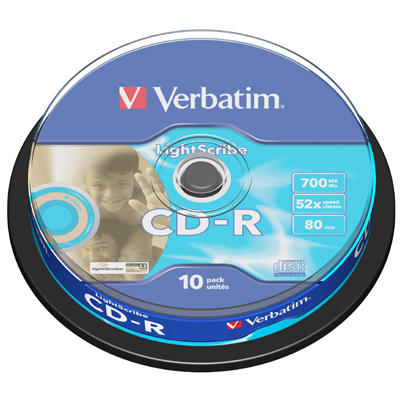 Cd R 80 Min 700 Mb Verbatim Campana Pz 10 Verbatim 43437 0023942434375