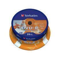 Spindle Print 25 Dvd R 16x 4 7g S Verbatim 43538 25 23942435389