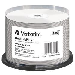 Spindle 50 Dvd R Thermal White Verbatim 43755 50 23942437550