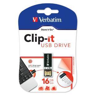 Usb 2 0 Store 39 N 39 Go Clip It Usb Drive 16gb Black 43951 23942439516