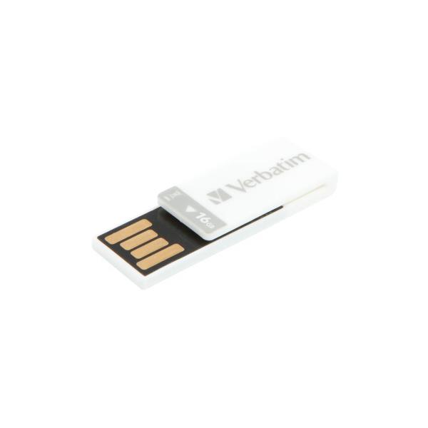 Memory Usb 16gb Clip It White Verbatim 43952 23942439523